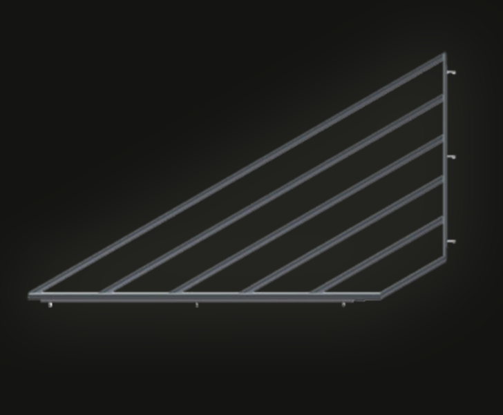 HT 2045 L Tablette en triangle complète pour série Someco